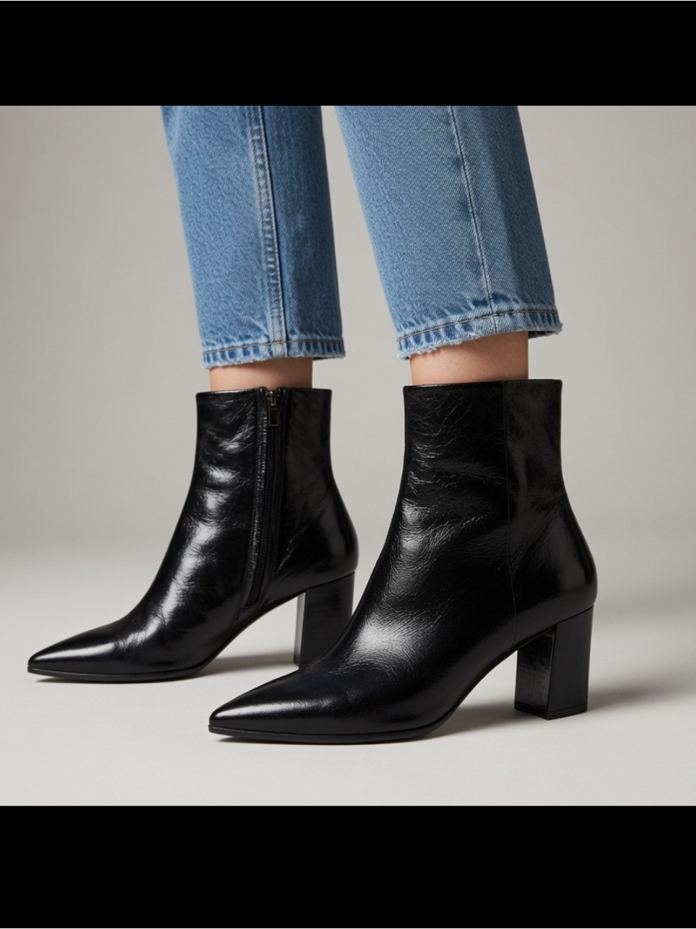 Tamara Mellon Leather Pointed Toe Ankle Boots 37.5 US7.5 NEW $595
